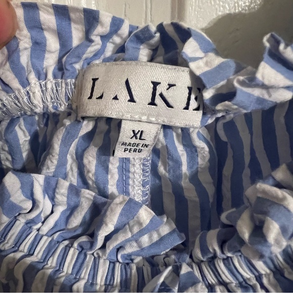 Lake Alice Nightgown in Blue Seersucker - Picture 2 of 8